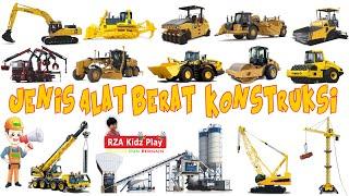 Alat Berat Konstruksi  Excavator Bulldozer Loader Crane Motor Grader Scraper Truck