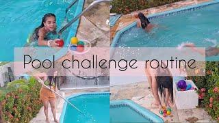 Pool challenge na piscina da @familiameneses 