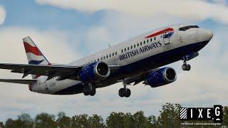 The IXEG 737-300 has landed in X-Plane 12  Real 737 Captain LIVE  Heathrow – Edinburgh