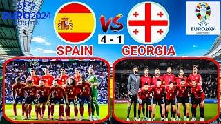 SPANYOL 4 VS 1 GEORGIA EURO 2024