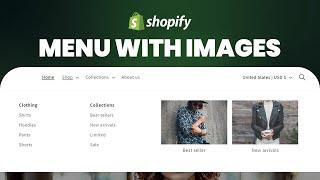 How To Add Images To The Shopify Menu Free themes