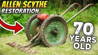 HISTORIC 70 YEAR OLD SCYTHE RESTORATION  World War 2 Machine