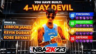 NEW 4-WAY DEVIL BUILD IS THE BEST BUILD IN NBA 2K23 *NEW* BEST GAME BREAKING BUILD IN NBA 2K23