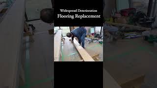 Widespread Deterioration Flooring Replacement
