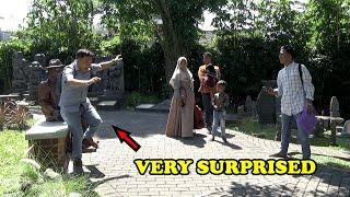 HUMAN STATUE PRANK  PENASARAN DENGAN PATUNG HIDUP