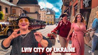 An incredible day in Lviv  Sounds of the Old City 4k Virtual Walk 2024