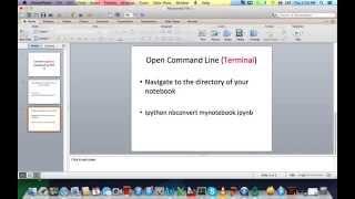 Convert ipython notebook to PDF