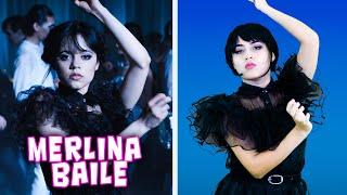 BAILE DE MERLINA PASO A PASO  BAILA CONMIGO tutorial 