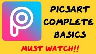 Picsart Editing Tutorial  Picsart Complete Basics