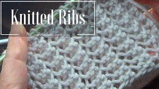 Rib Stitch  Knitted Rib Stitch  Super Easy and Fast