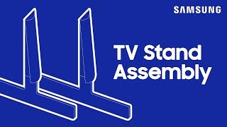 How to install the stand on your 2023 CU8000 Series Crystal UHD TV  Samsung US