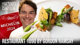 Restaurant 1890 by Gordon Ramsay Executive Chef James Sharp Cooks a Michelin star Chicken Dish