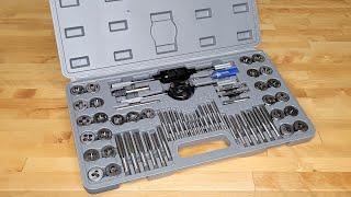 Tap and Die Set 60 Pc Harbor Freight Review  How to use Tap and Die