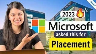 Microsoft Placement Questions 2023  Complete Solution  On-Campus