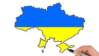 How to Draw Ukraine Map