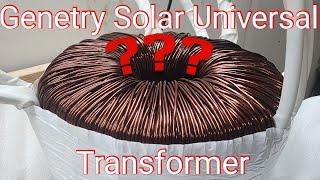 Genetry Solar Universal Transformer. What is it? How might it benefit you?