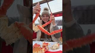 Eating the most viral food in Alaska #foodie #shorts #alaska #eating #crab #seafood #travel