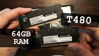 Thinkpad T480 RAM Upgrade Guide  Lenovo 64GB Memory DIY Replacement