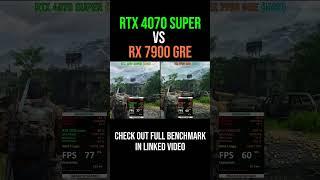 RTX 4070 Super vs RX 7900 GRE in 2024 #benchmark #gaming #shorts