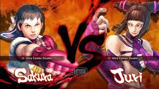 sakura vs Juri HARDEST AI ULTRA STREET FIGHTER IV