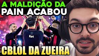 O DIA QUE A MALDIÇÃO DO VICE FOI QUEBRADA - CBLOL DA ZUEIRA  paiN x Keyd FINAL - MYLON REACT