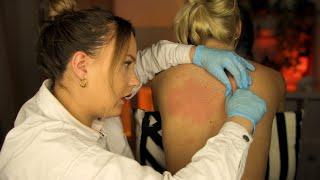 ASMR Chiropractic Skin Pulling Cracking Adjustments & Physical Assessment  Unintentional Style