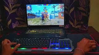 how to play Free Fire in Pc️ like pro ll Laptop Gaming Setup GameplayFree Fire Handcam .........