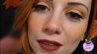 ASMR -  An Autumn Kiss Close up Touching your face