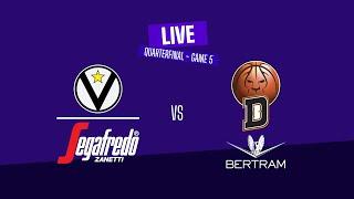 LIVE  Virtus Segafredo Bologna vs. Bertram Derthona Tortona  LBA Playoff UnipolSai 2024  G5