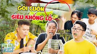 Liều Mình Mukbang Gỏi Cuốn KHỔNG LỒ Thánh Ăn RƯỚC HỌA Vào Người  Tloo Tiệm Rau Lạ Lắm #trll