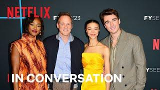 Queen Charlotte Cast including India Amarteifio Corey Mylchreest In Conversation  Netflix