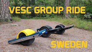 Flying my Onewheel to Sweden 1 - VESC Group Ride Uppsala