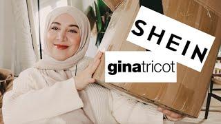 Shein und Ginatricot unboxing Haul  HerbstWinter Fashion Haul..  20% Rabattcode  Hijabflowers