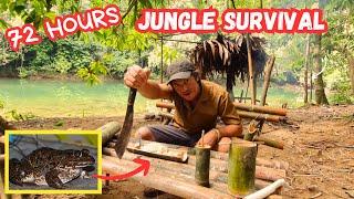 I SURVIVED 3 DAYS in the JUNGLE Eating Frogs and Leaves  Tarantulas  Snakes  Monkeys  Parrots