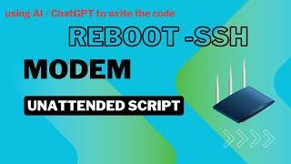 SSH Modem Reboot Automatically