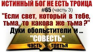 #65 Если светкоторый в тебетьмато какова же тьма? Духи обольстители и... .  СОВЕСТЬ часть3