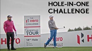 Ian Poulter & Tyrrell Hatton try to make a hole-in-one with 50 balls  Hero Challenge