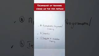 techniques of training under on the job training - staffing class 12 business studies #shorts