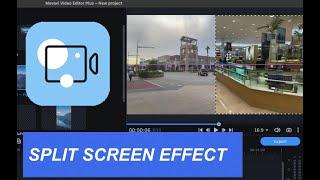 How to Make EASY Split Screen Video  Movavi Video Editor Plus 2022 Tutorial