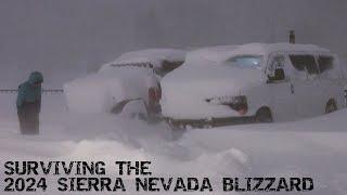 Surviving HUGE Blizzard in Truckee California - Life in a 4x4 Van