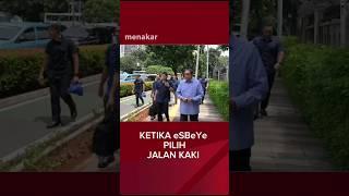 esbeye Turun Gunung sambil jalan kaki