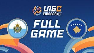 Group Phase  San Marino v Kosovo  Full Basketball Game  FIBA U16 EuroBasket Division C 2024