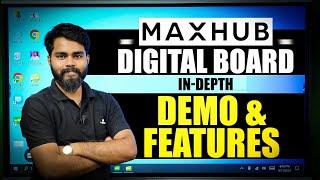 MaxHub Digital Board Complete Demo in Hindi  MaxHub Smart Board Features @SmartInfovision