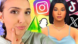 1 SIM = 1 APPLICATION  instagram TikTokyoutube... l challenge sims 4