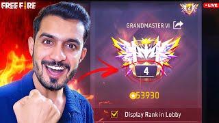 AAJ HOGA REGION TOP 4 SE TOP 3 ?  V BADGE MOBILE PLAYER  FREE FIRE LIVE  DAY 5