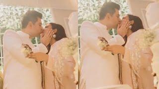 Raghav Chadha romantic on Parineeti Chopra at Engagement Kiss Video Viral