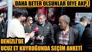 Ucuz et kuyruğunda seçim anketi  Daha beter olun diye AKP  Zor dakikalar...