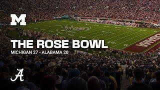 Michigan vs Alabama 2024  A Rose Bowl Game to Remember Cinematic Highlights