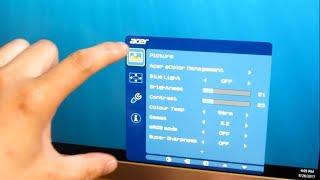 Acer H277HU 27 Monitor  Complete Menu Options OSD