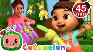 Ninas Toy Bunny Play Surprise + More Ninas Familia  CoComelon Nursery Rhymes & Kids Songs